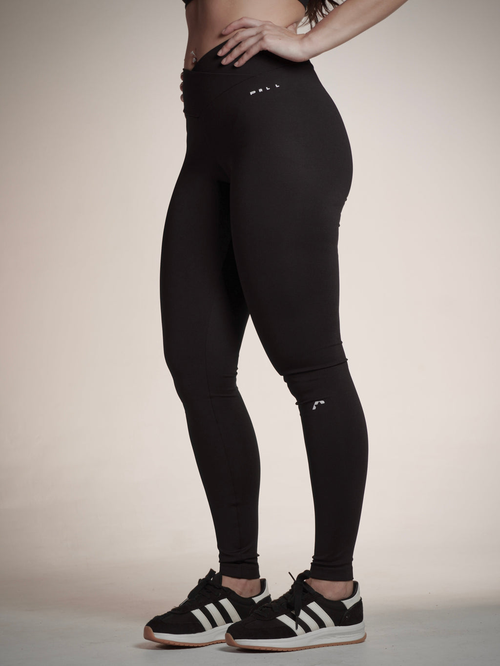 Kit Legging + Top preto — legging de cós alto